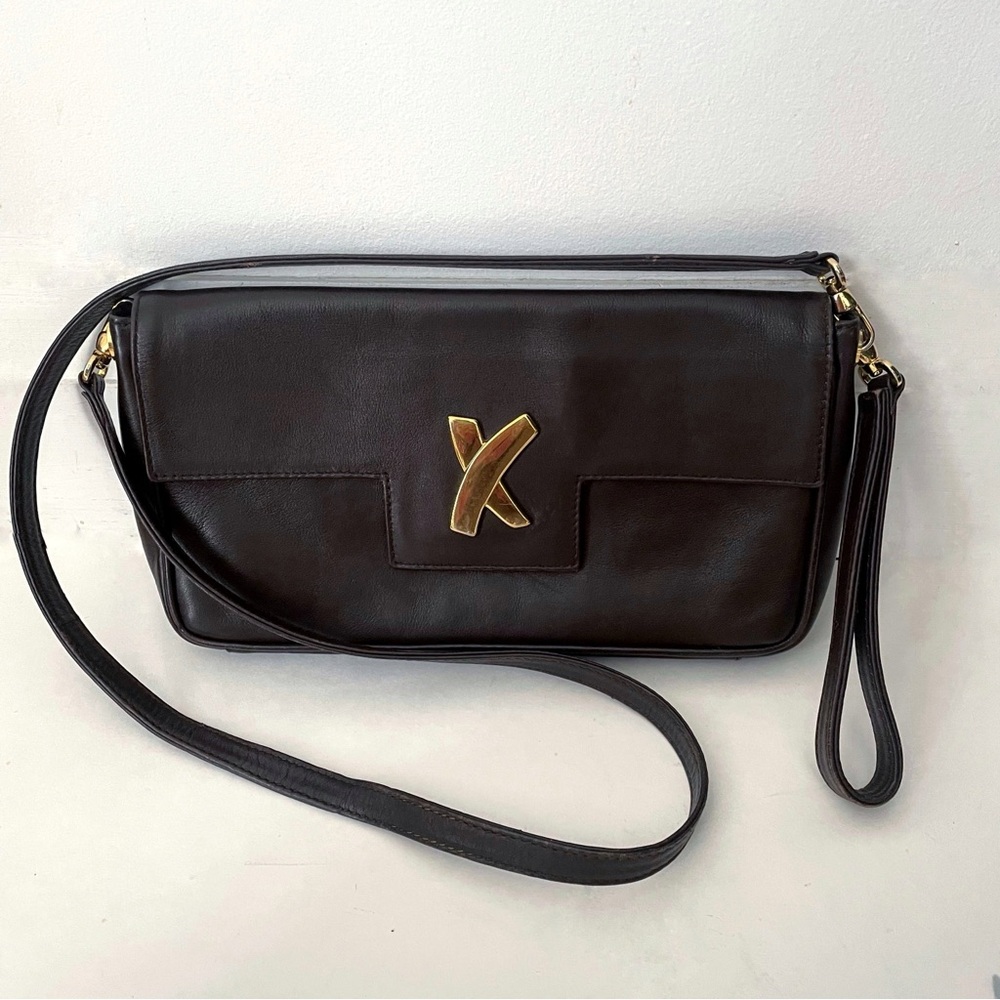 VINTAGE PALOMA PICASSO BAG in dark brown